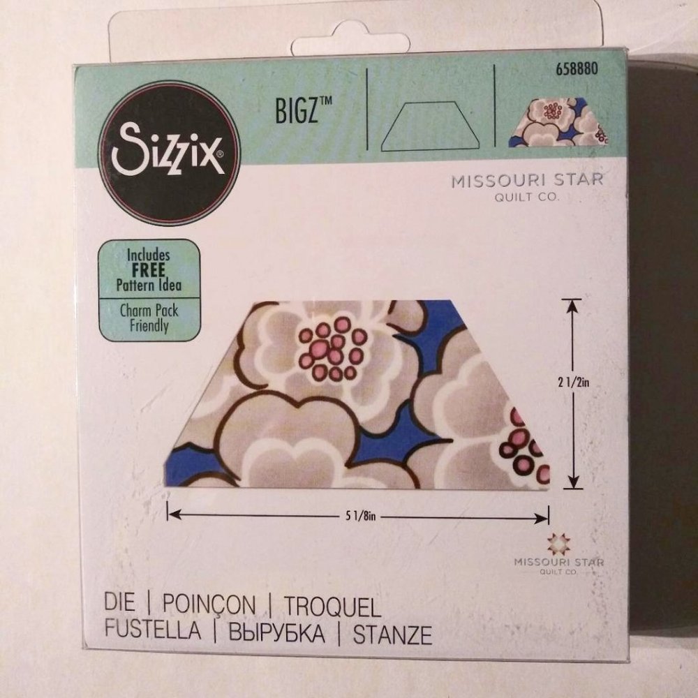 Sizzix Bigz 5" Half Hex Fabric Die